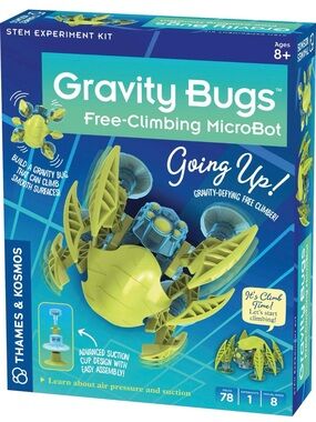 Thames & Kosmos Gravity Bugs Free-Climbing MicroBot – Green